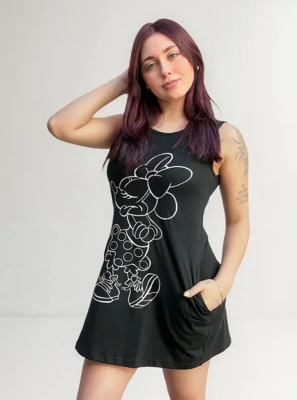 Producto - Vestido Minnie Silueta Negro T4