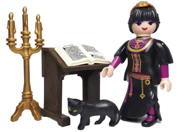 Producto - Hechicera - Bruja con su gato negro - Playmobil