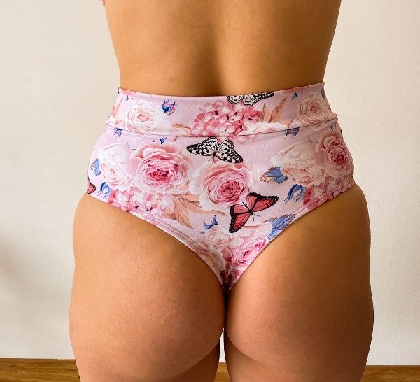 Producto - Culotte tiro alto flores y mariposas Luna