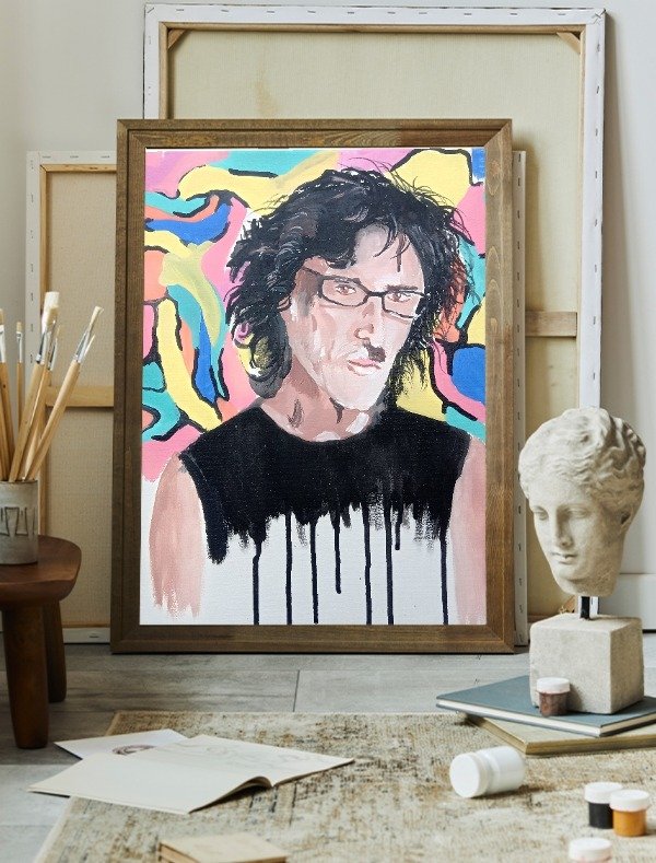 Producto - Retrato de Charly Garcia Original