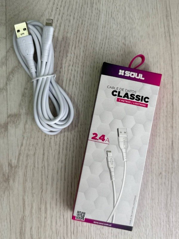 Producto - CABLE CLASSIC 2 METROS - USB A LIGHTNING