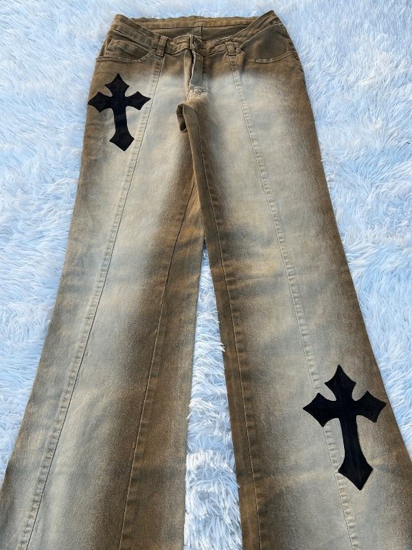 Jeans oxford y2k custom talle 36 — imagen 5