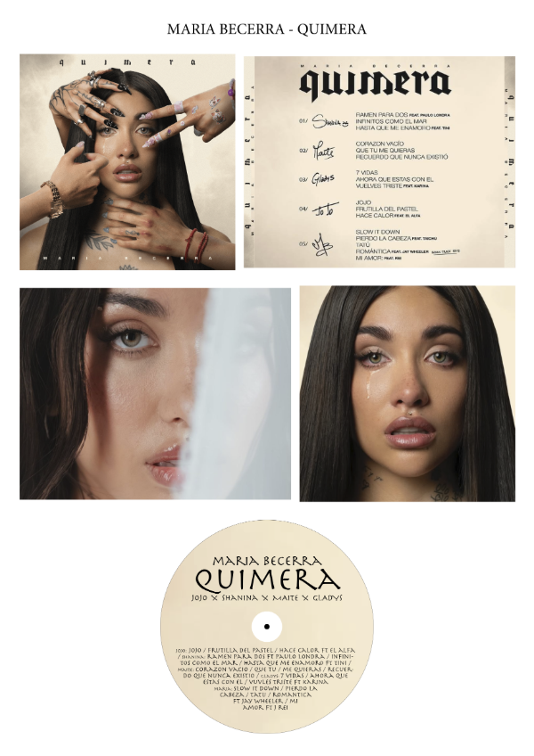 Producto - Maria Becerra "QUIMERA" CD Custom