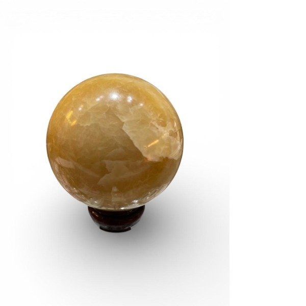 Producto - ESFERA DE PIEDRA NATURAL - CALCITA AMARILLA