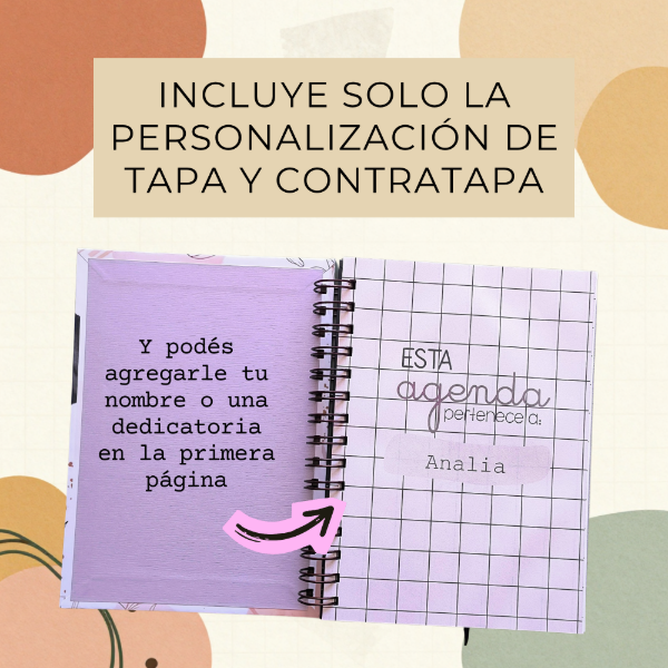 Producto - Agenda 2027 Semana a la vista- TAPA PERSONALIZADA - 2