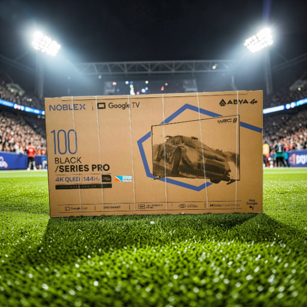 Producto - SMART TV NOBLEX 100" QLED BLACK SERIES DR100X9600 GOOGLE TV
