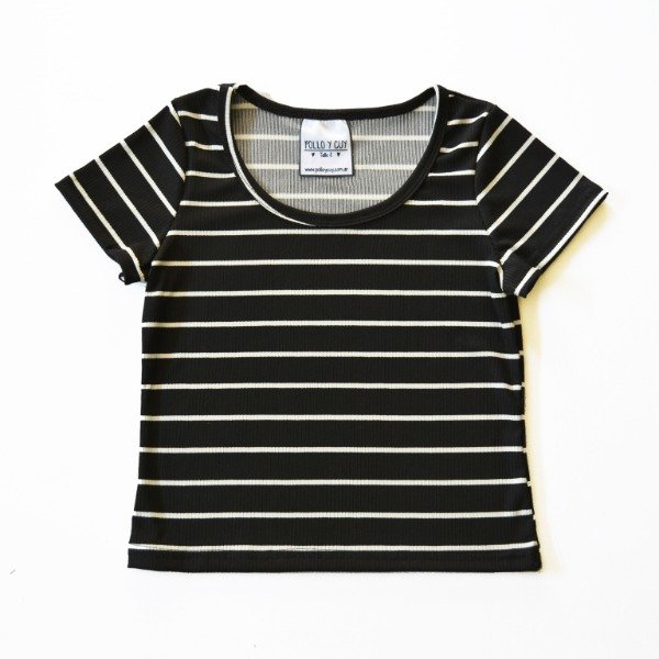 Producto - Remera Nadia Rayado Negro