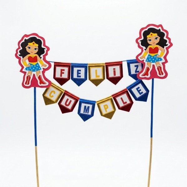Producto - Topper banderin superheroes - 3