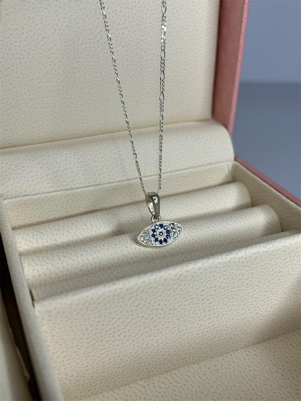 Producto - Cadena Ojo Turco Plata