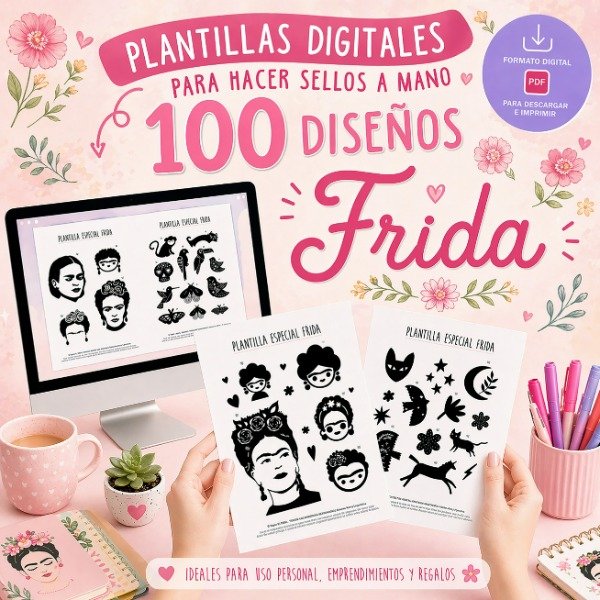 Producto - Plantillas 100 diseños Frida