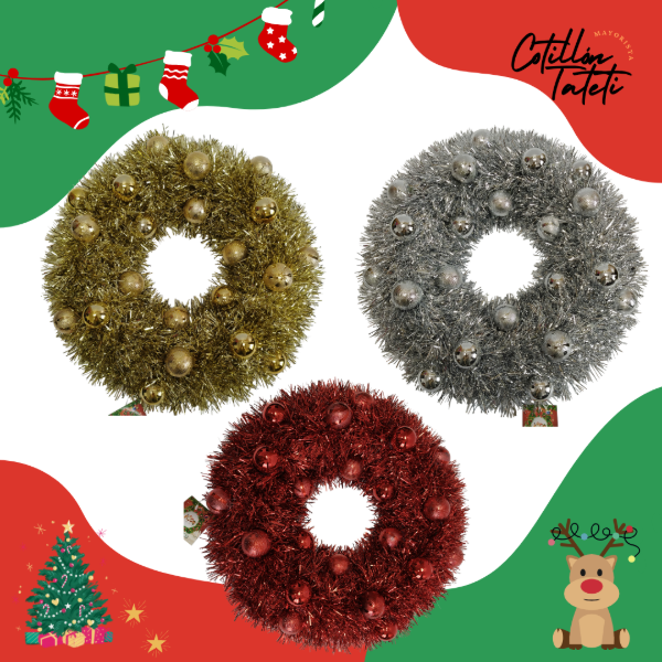 Producto - CORONA TINSEL FULL - 38cm