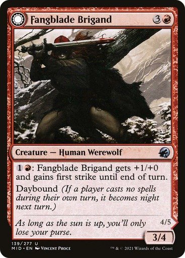 Producto - Fangblade Brigand  Innistrad: Midnight Hunt