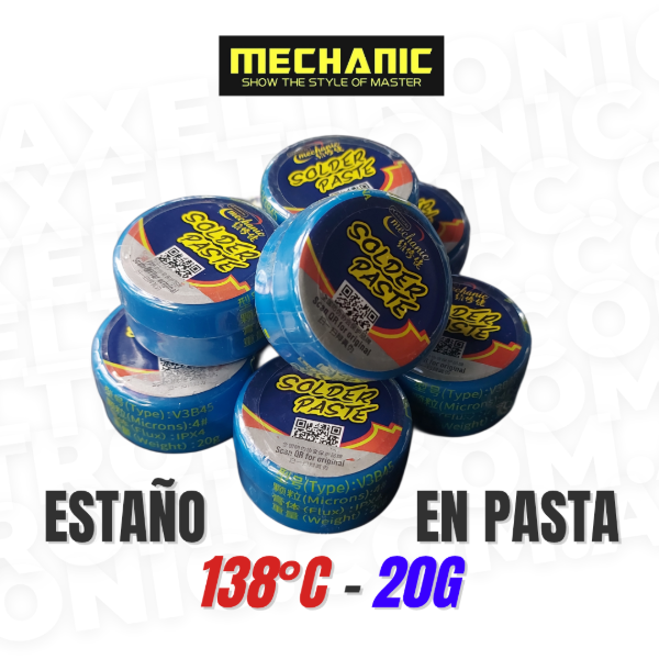 Producto - Estaño en pasta 138 Mechanic ORIGINAL - 20GR