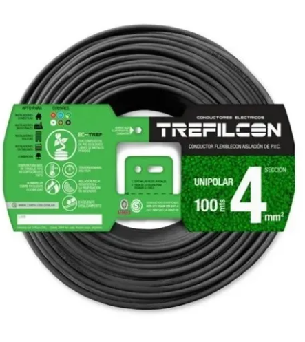 Producto - CABLE UNIPOLAR 4MM NEGRO TREFILCON