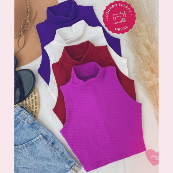 Producto - Musculosa con cuello. - 0