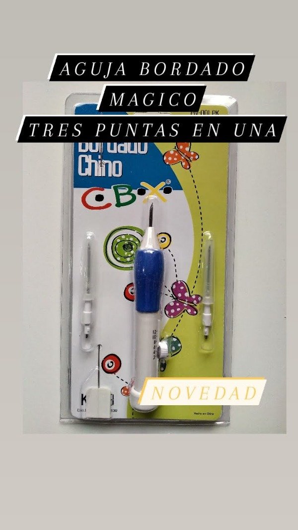 Producto - AGUJAS PARA BORDADO CHINO TRES EN UNA