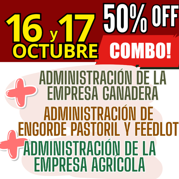 Producto - COMBO 3 CURSOS: Admin Ganadera + Engorde Pastoril y Feedlot + Admin Agrícola - 0