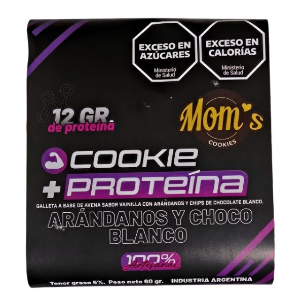 Producto - Galletitas Moms Cookie Protreina sabor Arandano y Choco Blanco