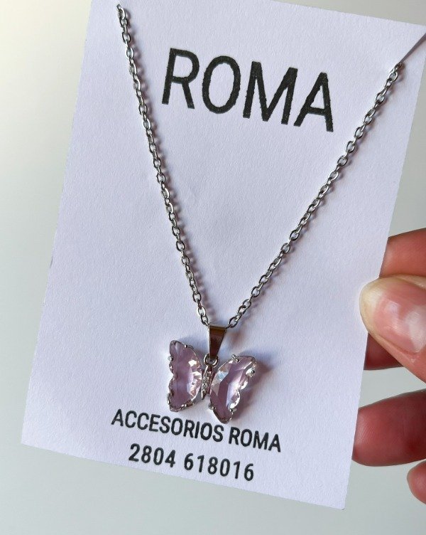 Producto - COLLAR MARIPOSA ROSITA