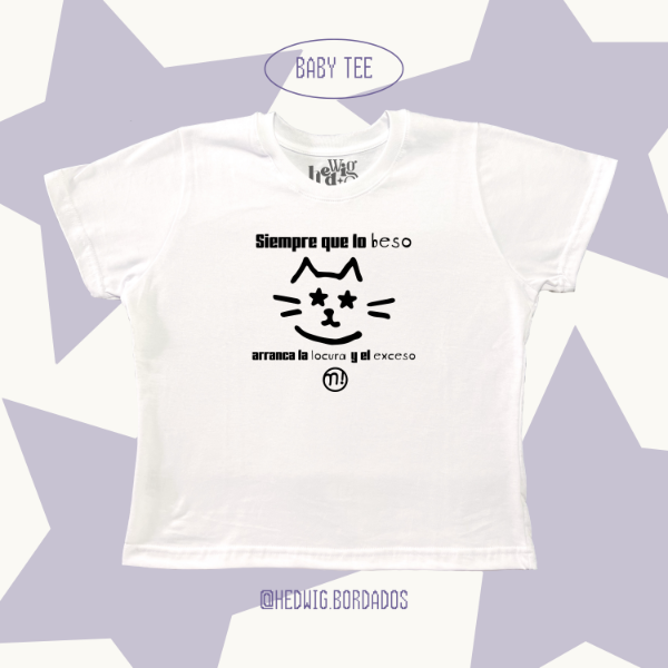 Producto - Baby Tee "Siempre Que Lo Beso MIRANDA!"