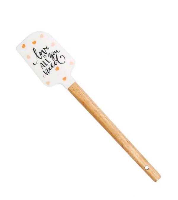 Producto - Espátula Silicona Love mango Madera