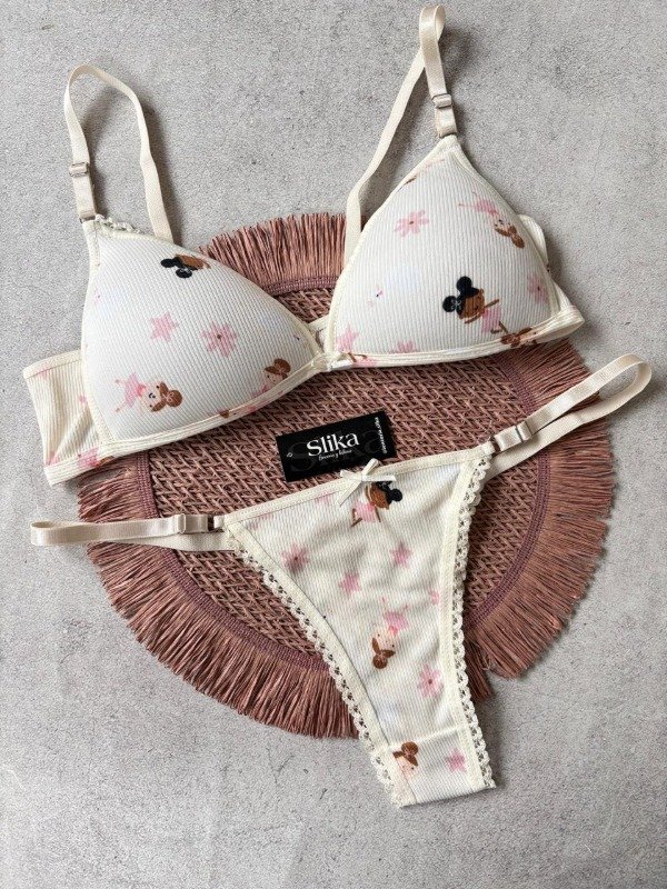 Producto - Conjunto triangulo soft de morley crema TALLE 100 - 0