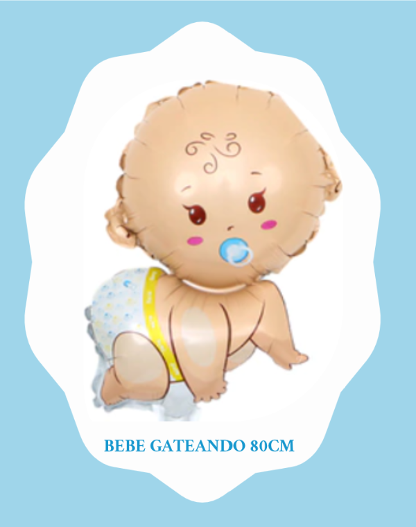 Producto - Globo Bebe Gateando celeste