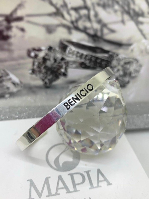 Producto - ESCLAVA CINTA GRABADA PLATA 925