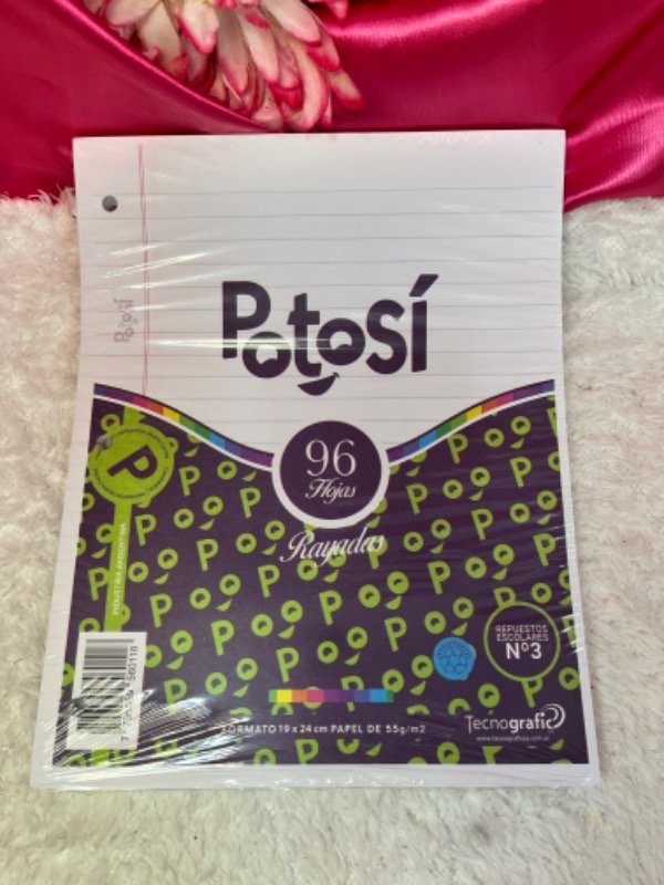 Producto - Repuesto de hojas de block x96 hojas