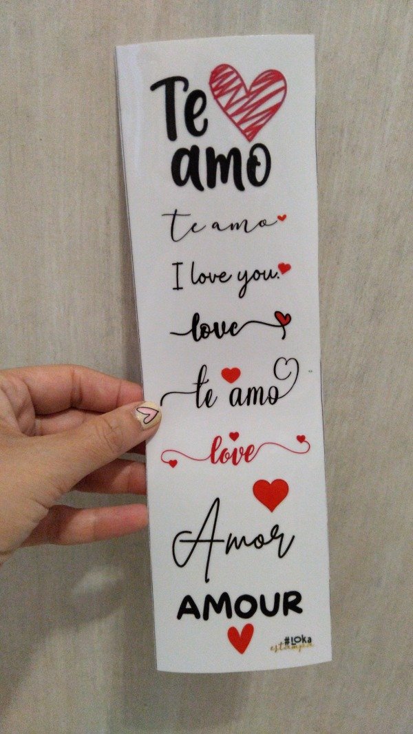 Producto - UV Tiras 8x28cm Love #57