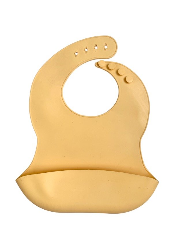 Producto - Babero silicona amarillo