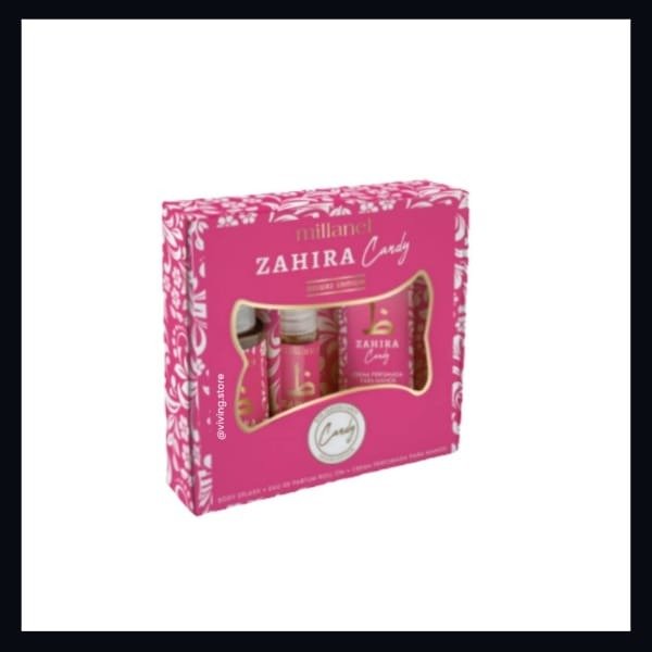 Producto - BOX ZAHIRA CANDY( splash, eau rollon y crema)