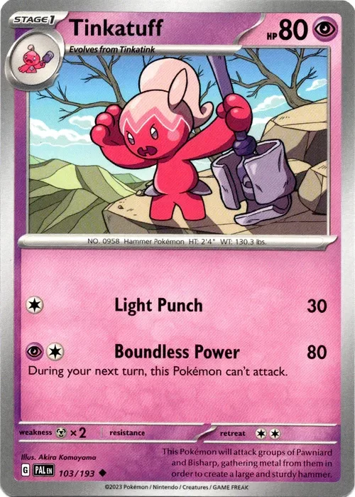 Producto - Tinkatuff - 103/193 - Paldea Evolved