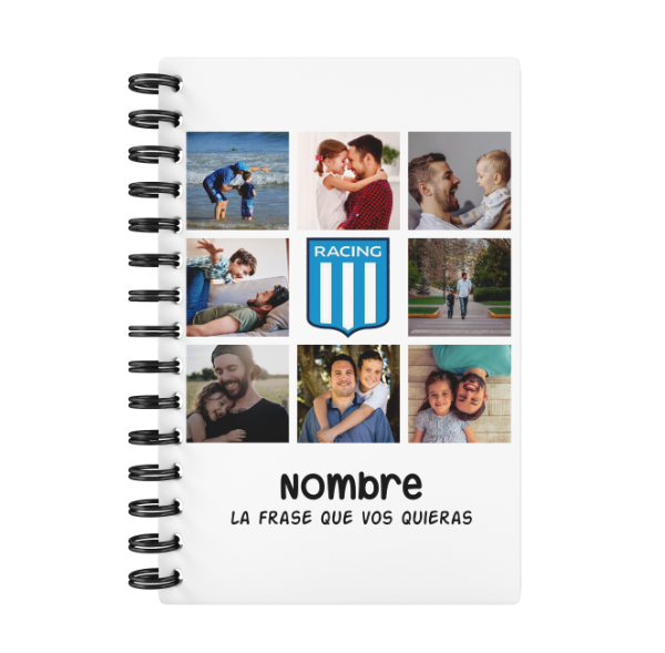 Producto - Agenda Diaria Racing Club Fútbol Personalizada