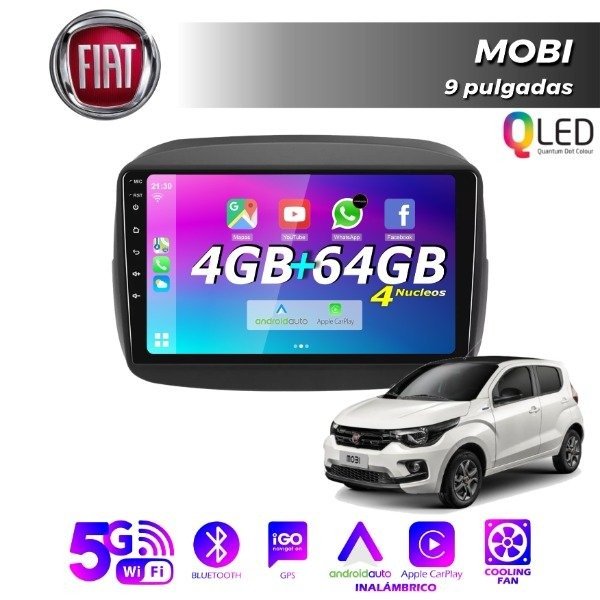 Producto - MULTIMEDIA FIAT MOVI - 9 PULGADAS CARPLAY Y ANDROID AUTO