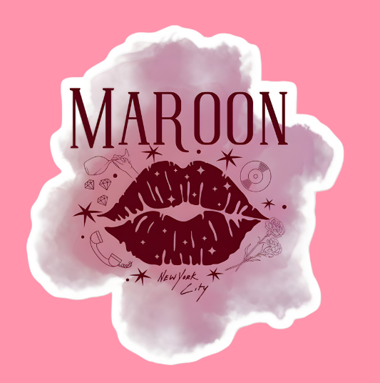 Producto - Maroon Sticker