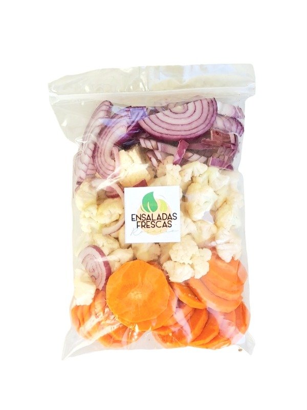 Producto - Coliflor,  zanahoria y cebolla 450gr
