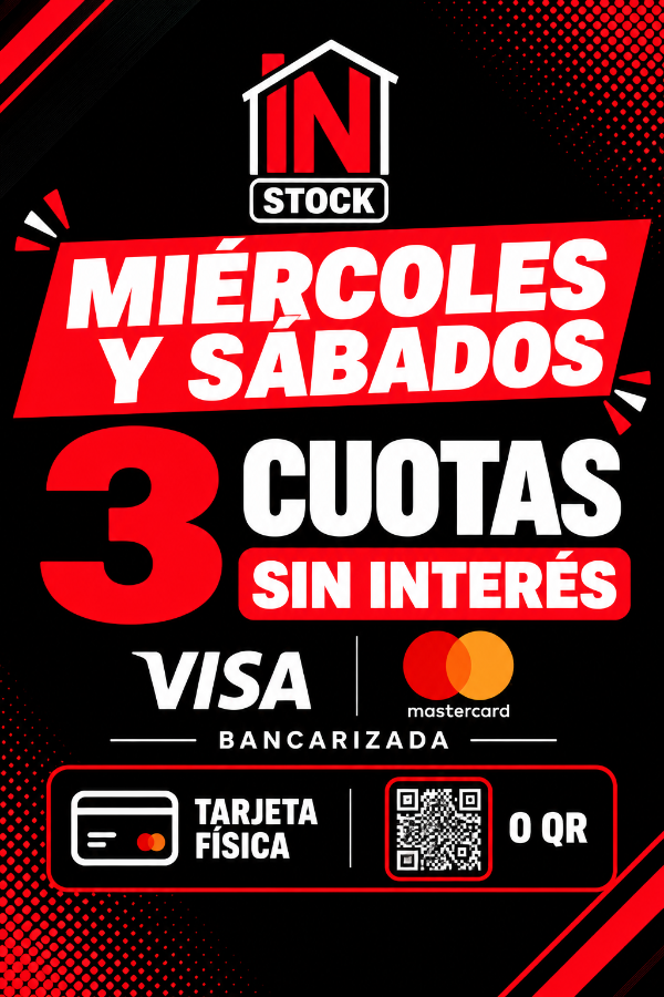 Producto - Miercoles y Sabado 3 cuotas VISA/MASTER BANCARIZADA