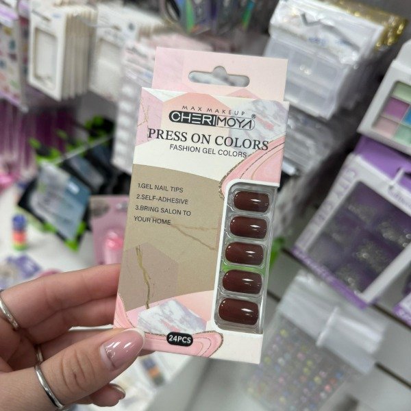 Producto - Press on Cherimoya 24pcs - Bordo corto