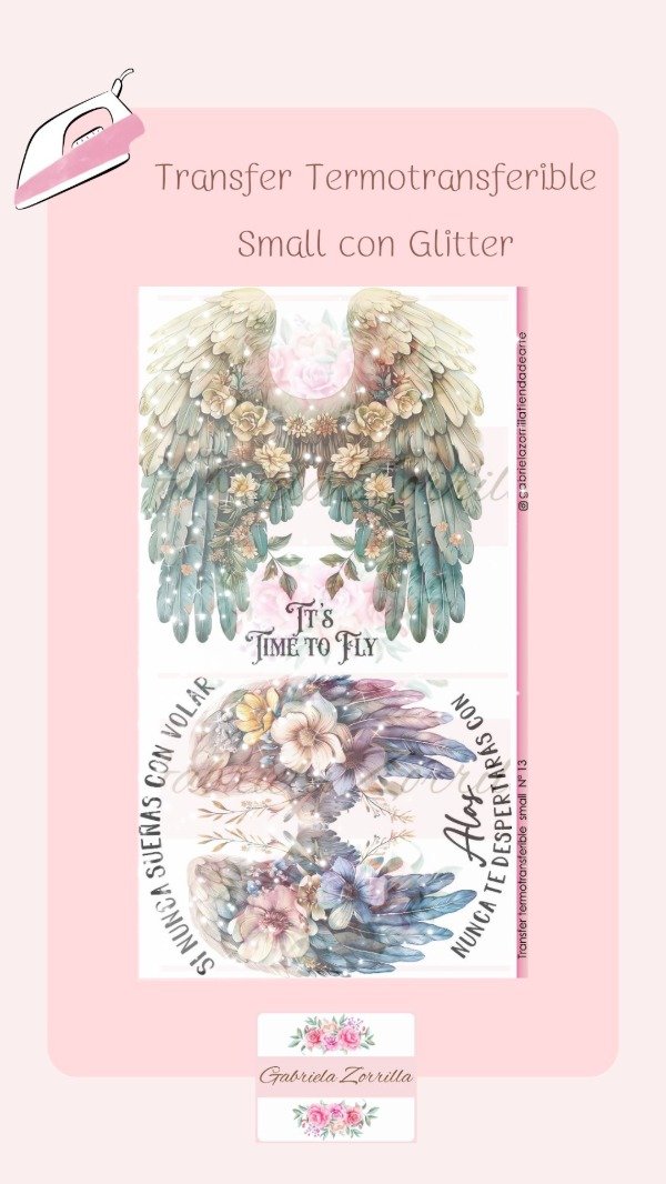 Producto - Transfer Termotransferible Small con Glitter N13