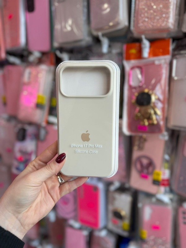 Producto - Silicone case Iphone 17 pro max blanco antiguo