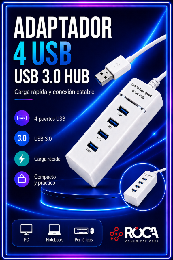 Producto - Adaptador USB 3.0 HUB