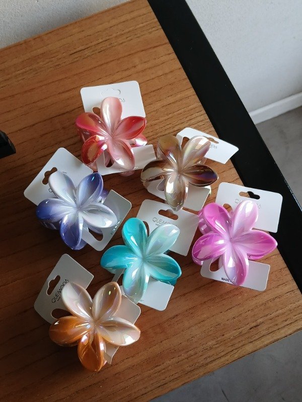 Producto - Broches para pelo Flor Hawaiana (grandes)