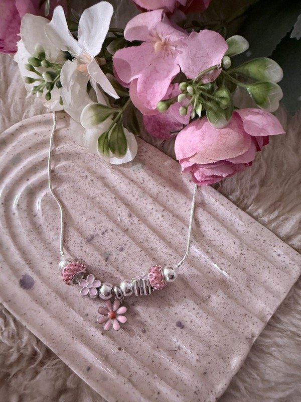 Producto - Collar Margarita(acero blanco)