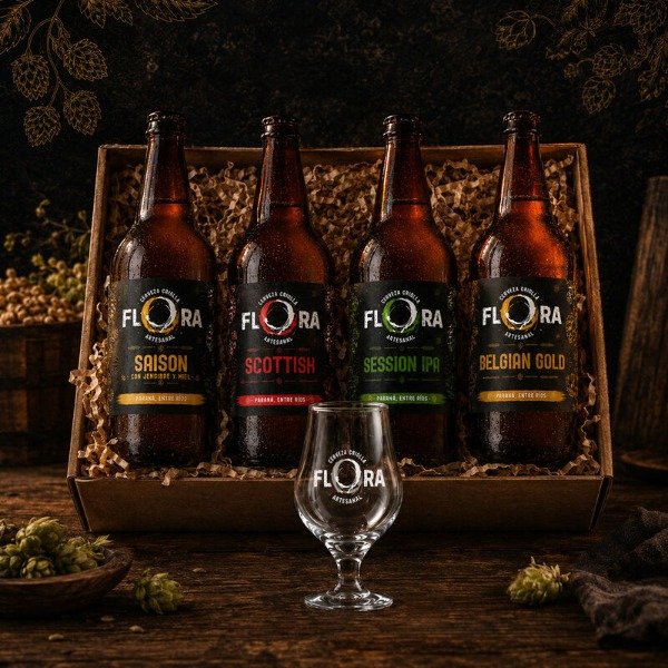 Producto - Pack FLORA 4 estilos + COPA