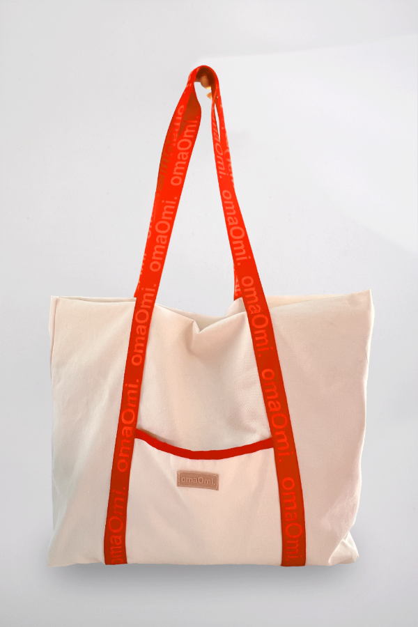 Producto - Bolso Tote Denim Summer Flower Naranja
