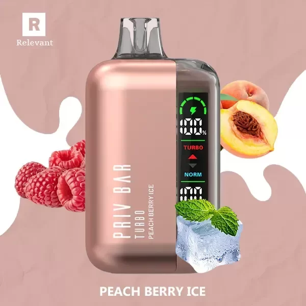 Producto - (POD DESCARTABLE) SMOK PRIV BAR TURBO 15K - PEACH BERRY ICE