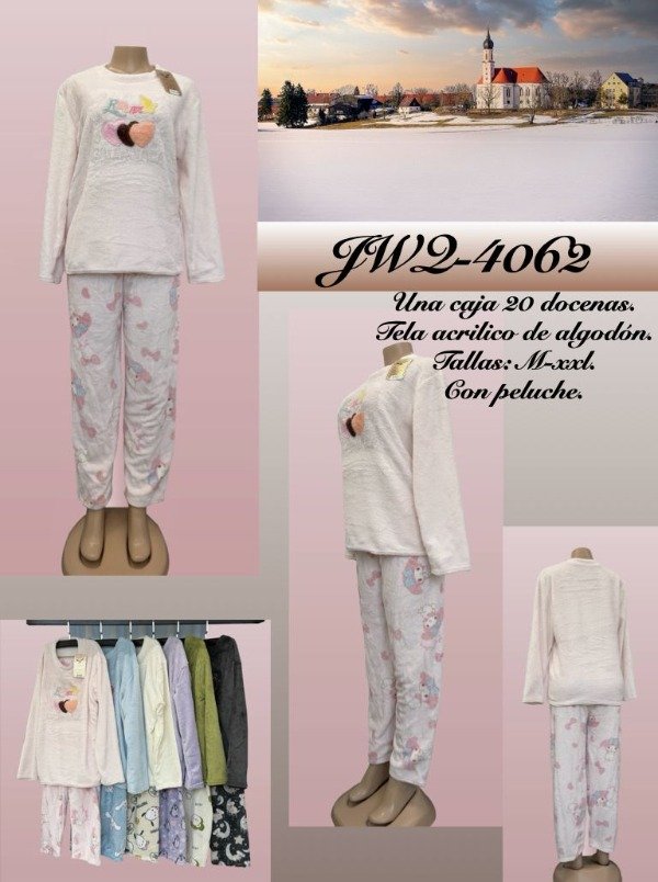 Producto - PIJAMA POLAR DAMA GRANDE AGUILA 062 (x6)