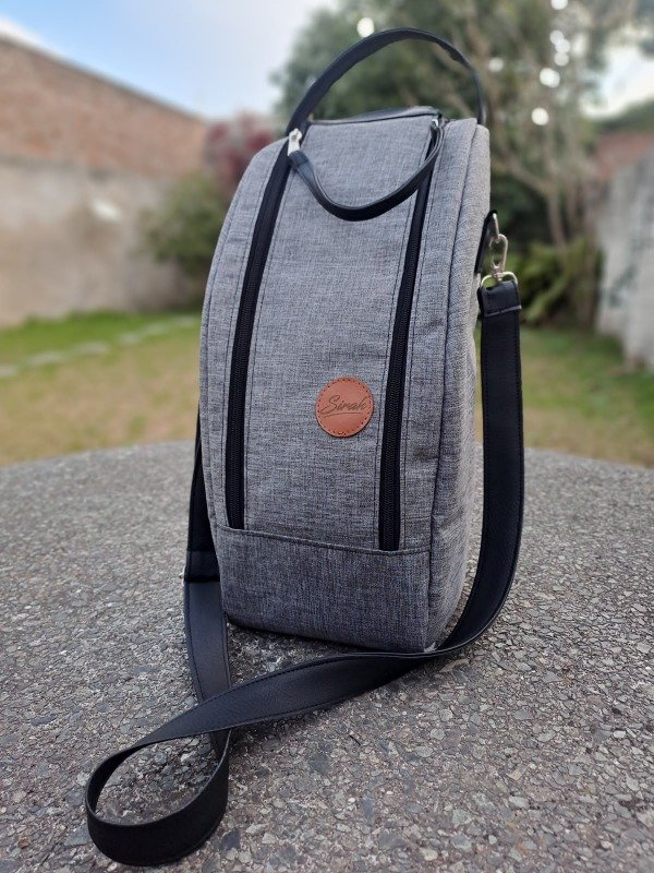 Producto - Matera CUBA gris melange y negro - 0