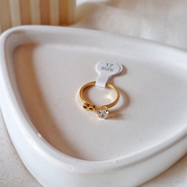 Producto - ANILLO GALAXIA INFINITO (T.17) AC. DORADO